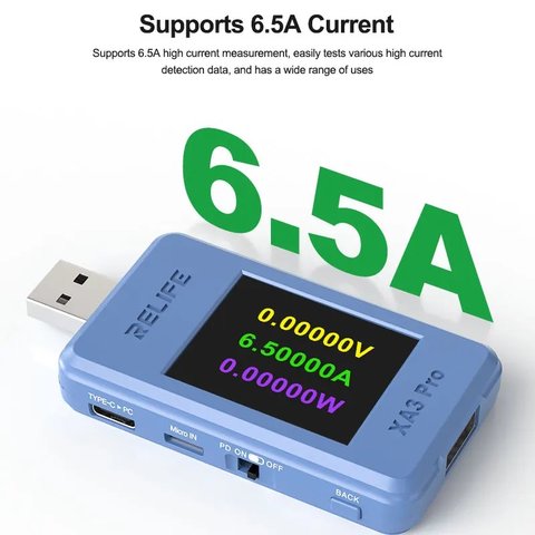 USB-тестер RELIFE XA3 Pro Прев'ю 4
