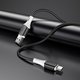 USB кабель Borofone BX79, USB тип-C, USB тип-A, 100 см, 3 A, черный, силиконовый, #6974443384789 Превью 3