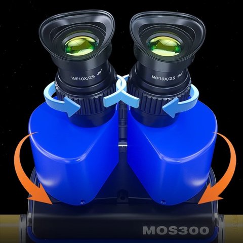 Microscopio Mechanic MOS300-M3, trinocular, 6X-45X Vista previa  2