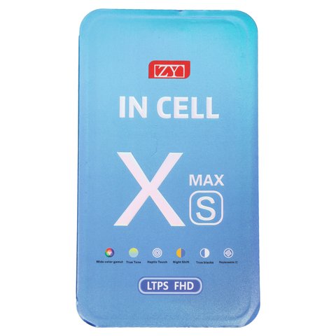 LCD compatible with iPhone XS Max, (black, with frame, AAA, (TFT), ZY, LTPS FHD) Preview 1