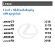 Мультимедійно-навігаційна система для Lexus з джойстиком / малим тачпадом на базі Android 9 + CarPlay Прев'ю 1