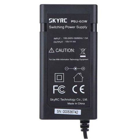 Блок питания SkyRC PSU-60W, 15V-4A, #SK-200008-01 Превью 2