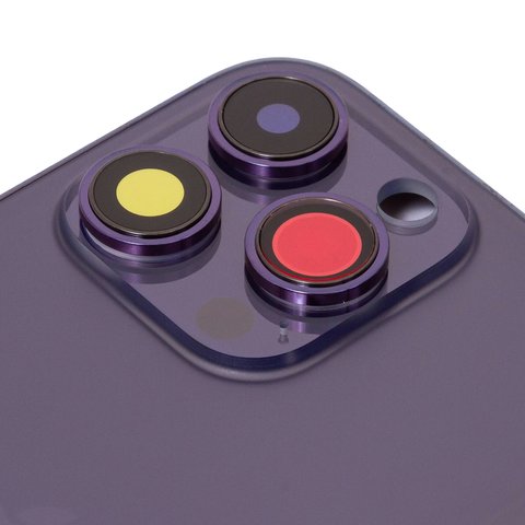 Carcasa puede usarse con iPhone 14 Pro Max, morado,  con sujetador de tarjeta SIM, con botones laterales, Original (PRC), EU Version, deep purple Vista previa  1