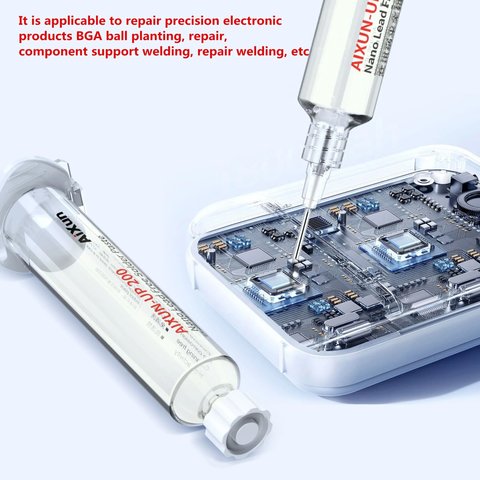 Fundente en pasta Aixun AX-UP200, sin estaño, 20 ml Vista previa  1