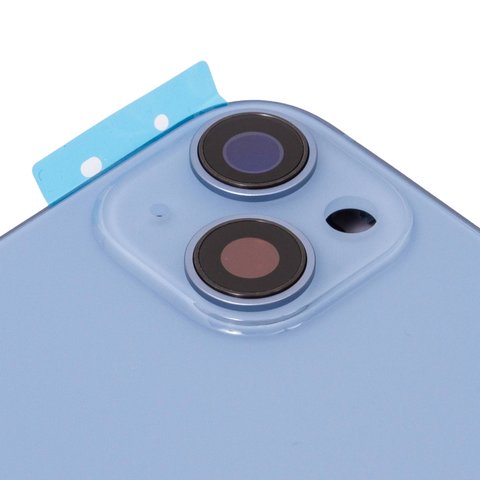 Carcasa puede usarse con iPhone 14 Plus, azul, con botones laterales,  con sujetador de tarjeta SIM, Original (PRC), EU Version, blue Vista previa  1