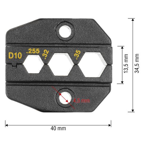 Матриця для кримпера Pro'sKit 1PK-3003D10 Прев'ю 1