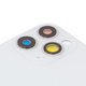Задняя панель корпуса для iPhone 11 Pro Max, серебристая, белая, со стеклом камеры, small hole, matte silver Превью 1