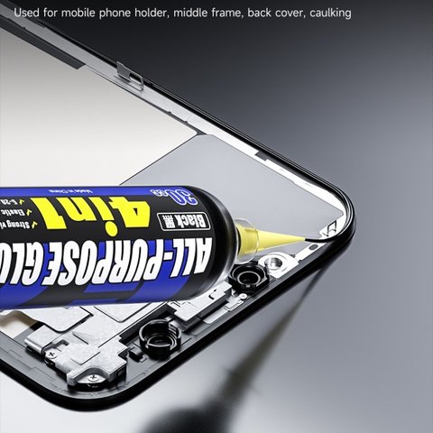 Клей Mechanic G7, поліуретановий, чорний, швидковисихаючий, для приклеювання задніх кришок, для дисплейних рамок, 30 мл Прев'ю 6