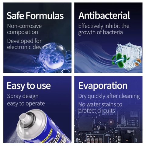 Очищувач Mechanic 530 PRO, для чищення плат, 750 мл, антистатичний Прев'ю 3