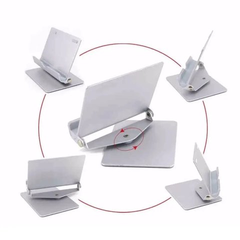 Тримач FL-58, портативний, настільний, висувний, сірий, алюмінієвий Прев'ю 3