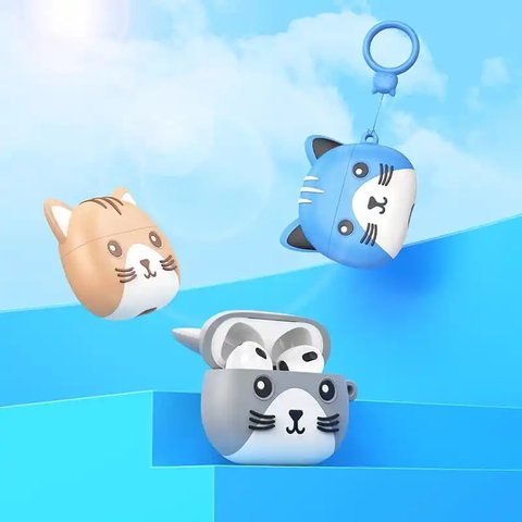 Гарнітура Hoco EW46, бездротова, сіра, біла, з силіконовим чохлом, mysterious cat, #6931474788887 Прев'ю 6