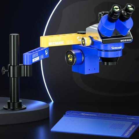 Мікроскоп Mechanic MOS300-M3, тринокулярний, 6X-45X Прев'ю 1